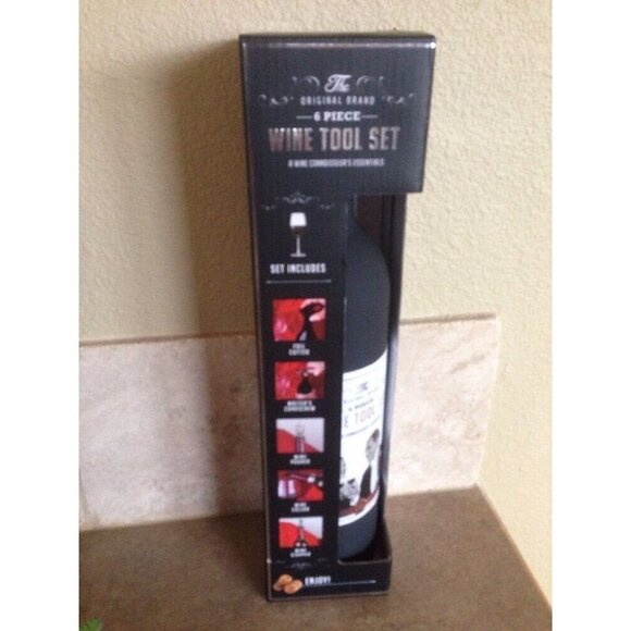THE ORIGINAL 6 Piece Premium Wine Opener Set Wine Accessories Tool Kit - Picture 2 of 10